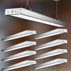 Lightdot 4FT-5IN LED Wraparound Shop Lights, 【Driver Equipped, 5 Years】 50W 4FT LED Shop Light Fixtures for Garage Workshop, 7000LM [Eqv. 400W] 5000K, White, Fluorescent Light Replacement-8Pack