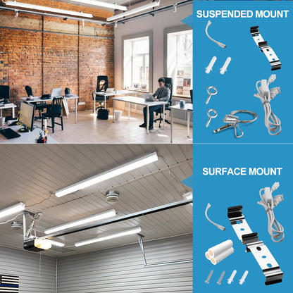 Lightdot 8ft 150W Led Shop Lights Garage Led Super Bright Commercial Led Light Fixtures for Workshop, Warehouse