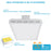 Lightdot LED High Bay Shop Light, 2FT 150W 21500LM 140LM/W [500W HPS Eqv.] 5000K Daylight Linear Hanging Light for Warehouse Workshop Gyms
