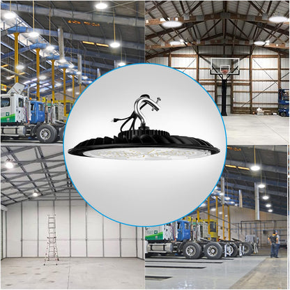 Lightdot 250W LED High Bay Light 37500lm Commercial Bay Lighting, AC100-277V UFO LED High Bay Shop Light, High Bay LED Light Suit for 30~40Ft Height