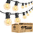 Lightdot 50Feet LED Outdoor Patio String Lights 2700K with 17 Edison Bulbs(1 Spare), Waterproof Backyard Hanging Light