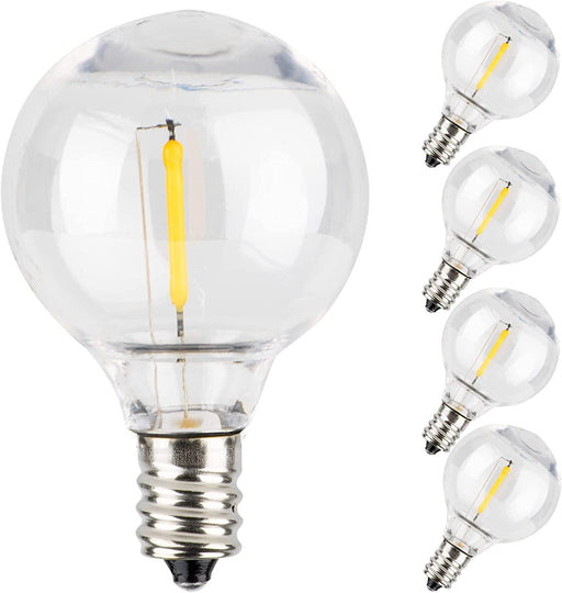 Lightdot 4 Pack G40 Vintage LED Edison Replacement Lights Bulbs, Warm White 2700K