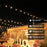Lightdot 50Feet LED Outdoor Patio String Lights 2700K with 17 Edison Bulbs(1 Spare), Waterproof Backyard Hanging Light