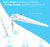 Lightdot 4 ft Flush Mount Vapor Tight Light,LED Shop Light with 5 ft Plug 50W 7000Lm (Eqv 400W) 5000K
