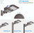 150W Lightdot Parking Lot Lighting, 21000Lm (Eqv 600W) 5000K ETL Listed, IP65 Waterproof Arm Mount