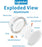 4 inch LED Recessed Lighting 3000K/4000K/5000K  Dimmable Downlight Ceiling Light