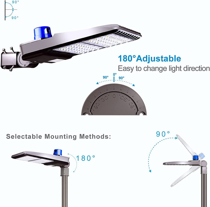 200W LED Parking Lot Area Light Dusk to Dawn for Outdoor Sports Stadium/Street