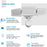 Lightdot Motion Security Light Outdoor, 3800LM 5000K Daylight White IP65 Waterproof Motion Flood Light for Garage