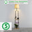 Shelf Floor Lamp, Standing Reading Light with 3 Shelves for Living Room