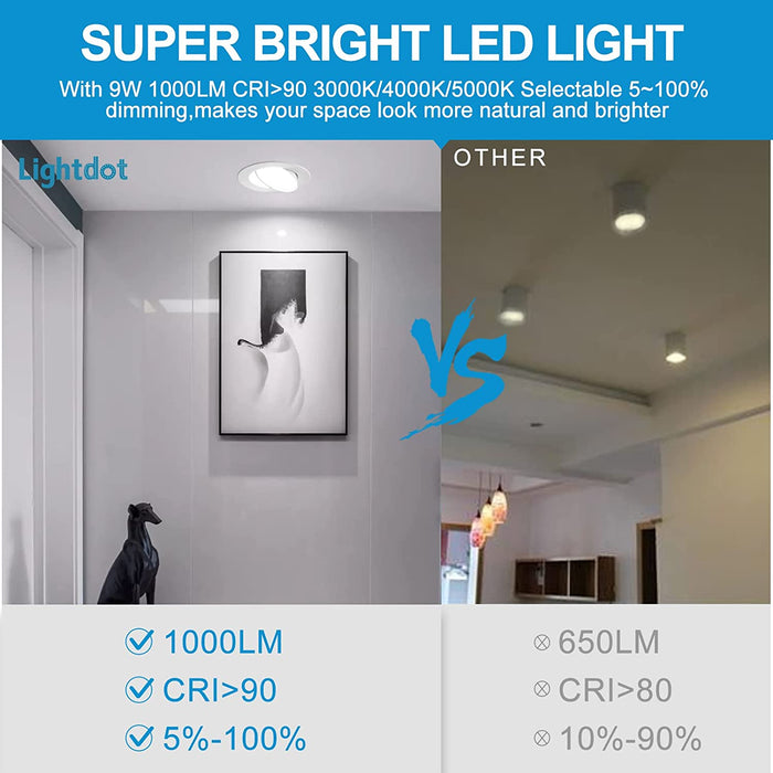 4 inch gimbal led recessed light