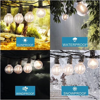 Lightdot 4 Pack G40 Vintage LED Edison Replacement Lights Bulbs, Warm White 2700K
