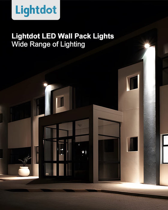 Lightdot 120W LED Wall Pack Lights with Photocell, 18000 LM (1020W HPS