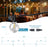 Lightdot 50Feet LED Outdoor Patio String Lights 2700K with 17 Edison Bulbs(1 Spare), Waterproof Backyard Hanging Light