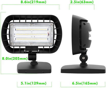 AUXTINGS 2 Pack Flood Lights Outdoor, 50W Exterior Floodlight, IP66