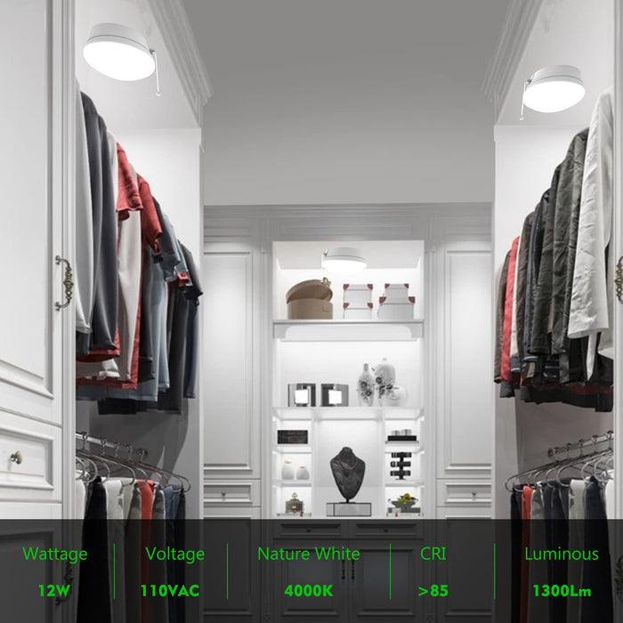 Closet Ceiling Light With Pull Chain | Shelly Lighting