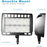 Lightdot 2 Pack 200W LED Outdoor Flood Lights  with Knuckle, Dusk to Dawn Photocell