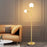 Modern Decorative Globe Gold Floor Lamp Adjustable Reading Lamp