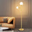 Modern Decorative Globe Gold Floor Lamp Adjustable Reading Lamp