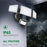 Lightdot LED Security Lights Motion Sensor Light Outdoor, 38W 3800LM Outdoor Flood Light for Garage, Porch, Yard-Black