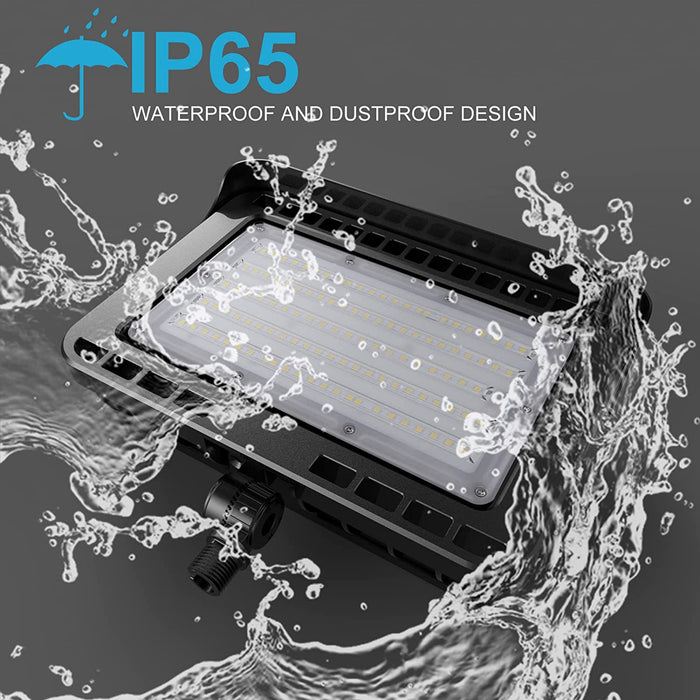Lightdot 100W Outdoor LED Flood Light with Knuckle, 5000K for Yard /Pa