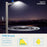 150W Lightdot Parking Lot Lighting, 21000Lm (Eqv 600W) 5000K ETL Listed, IP65 Waterproof Arm Mount