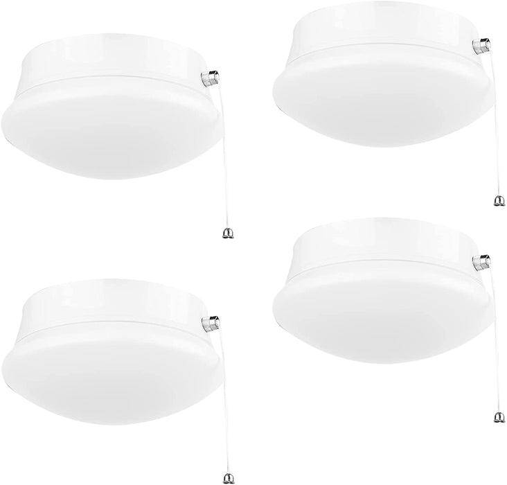 7” Modern LED Ceiling Light with Pull Chain 12W 4000K, Flush Mount Lighting for Closets /Bedroom/Corridor