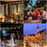 Outdoor Crystal String Lights, LED G40 Bistro Lights 2700K with Edison Shatterproof Bulbs, Commercial Waterproof Backyard Hanging Light