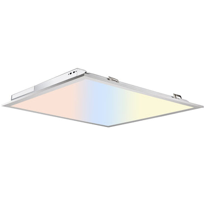 Lightdot 2x2 Led Flat Panel Light, 3CCT 3000K/4000K/5000K 0-10V Dimmable CRI90, 8000LM LED Light Drop Ceiling Fixture