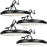 Lightdot 100W UFO LED High Bay Light for Warehouse 5000K Daylight,ETL Listed High Bay LED Lights with Plug Energy Saving Up to 760KW*6/Y(5Hrs/Day) -6Pack