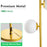 Modern Decorative Globe Gold Floor Lamp Tall Pole Corner Mid Century Reading Lamp for Bedroom/Sofa Corner/Office