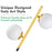 Modern Decorative Globe Gold Floor Lamp Tall Pole Corner Mid Century Reading Lamp for Bedroom/Sofa Corner/Office