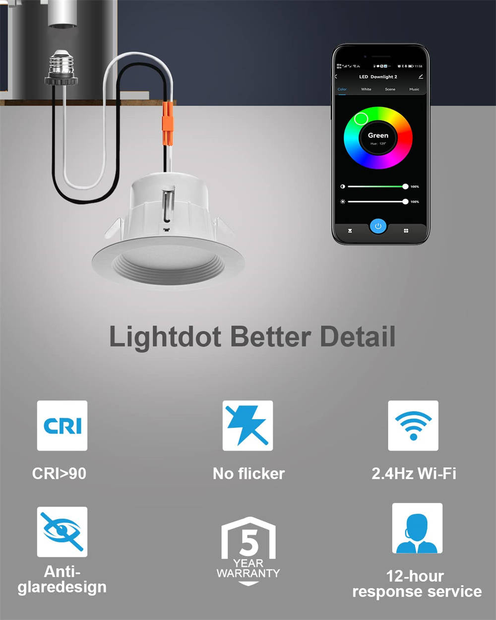 Smart led can lights new arrivals